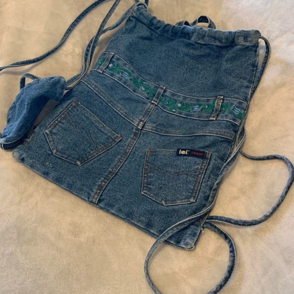 L.e.i Jeans Drawstring bag